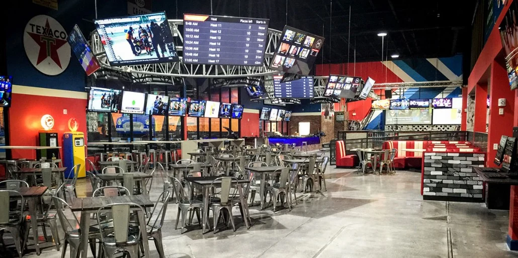Action sports bar and entertainment venue